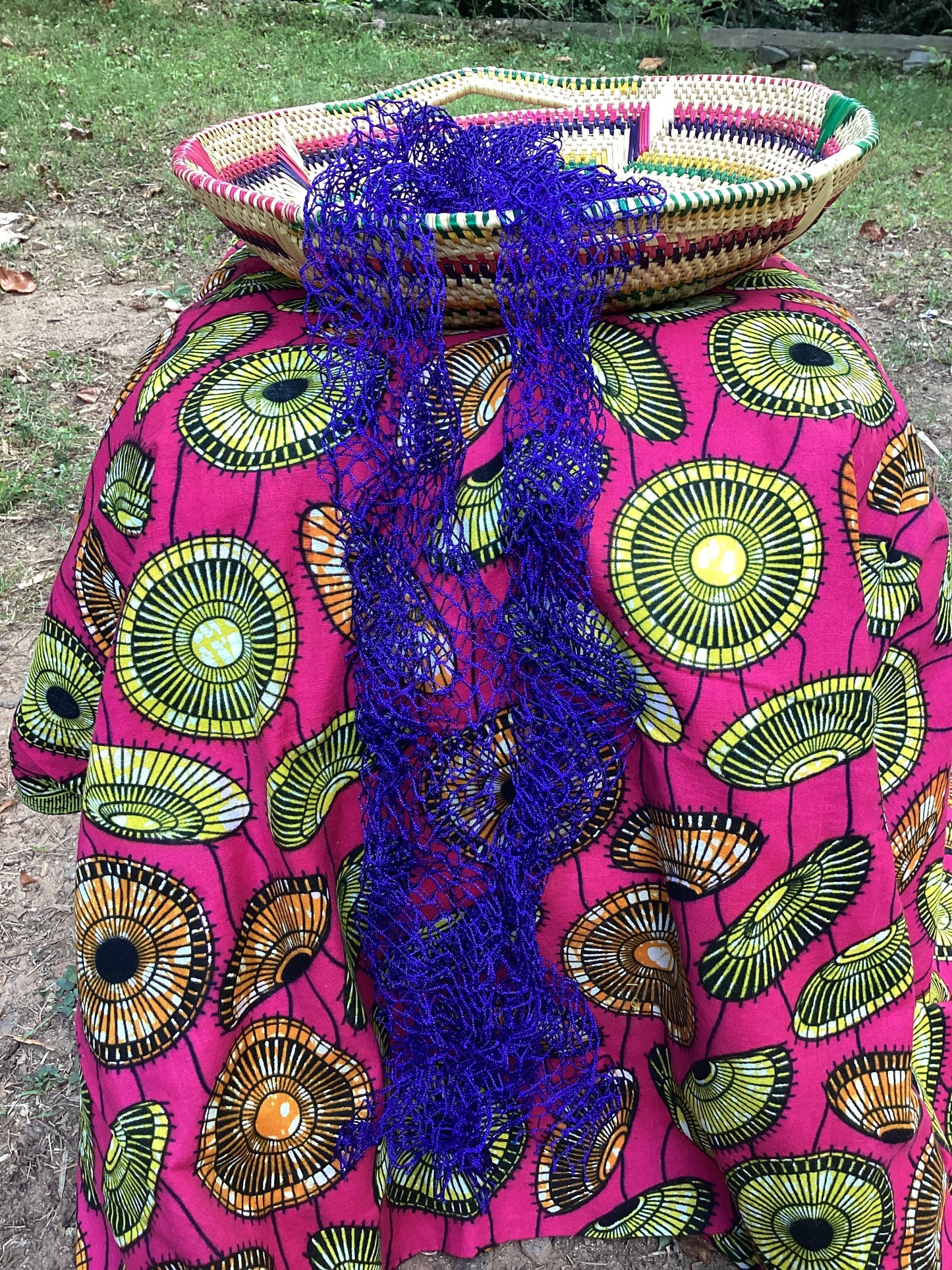 Authentic African Ghana Bath Net Exfoliating Sponge aka Djampe aka Sapo Sponge