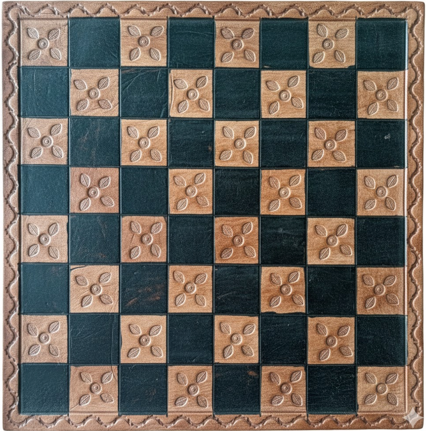 Handmade African Teak Tribal Chess Set