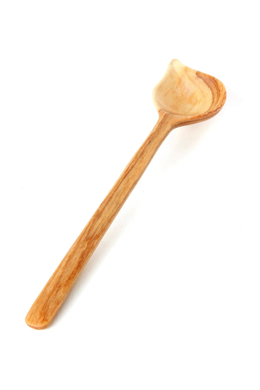 Kenyan Wild Olive Wood Corner Stirring Spoon
