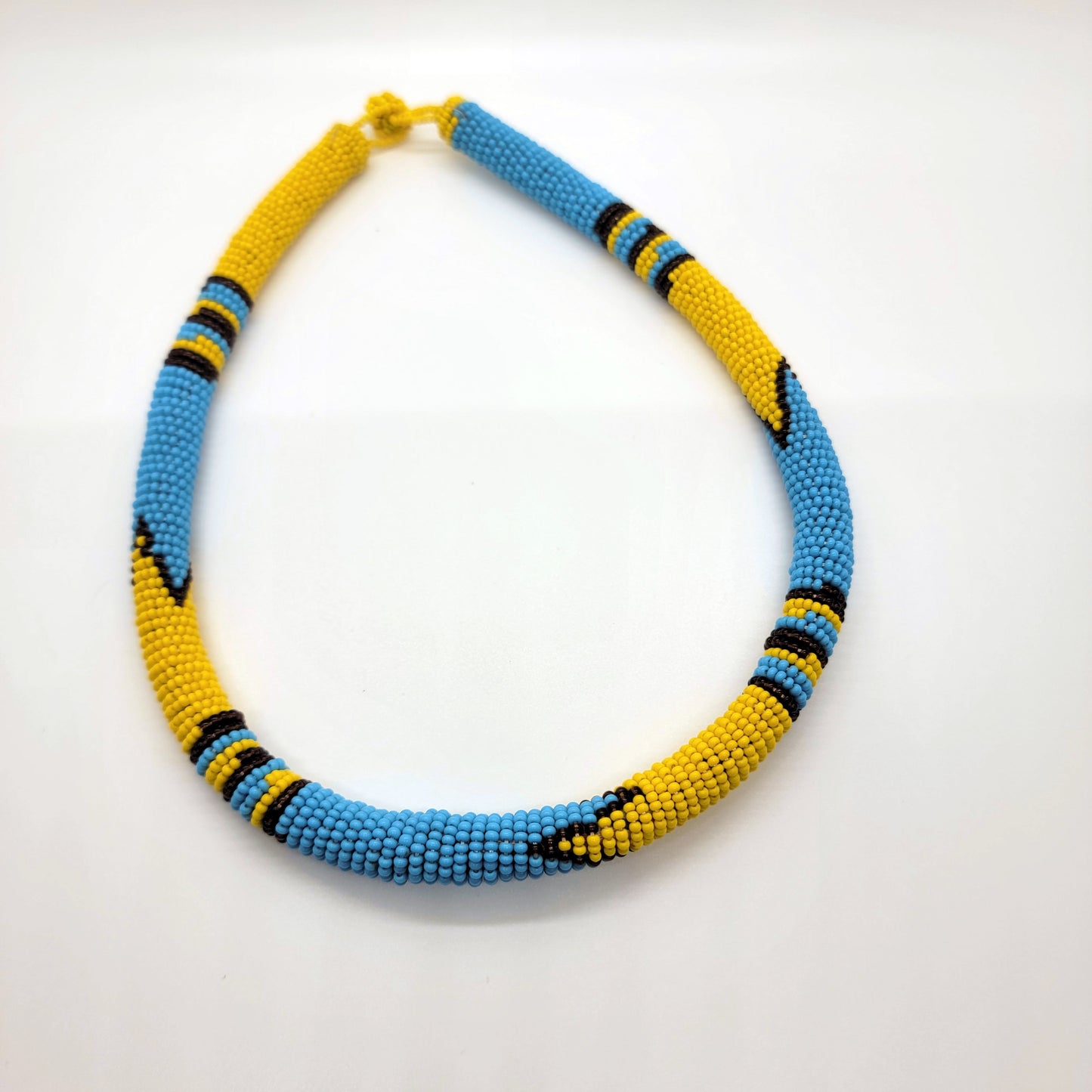 Geometric Beaded Rope Necklaces