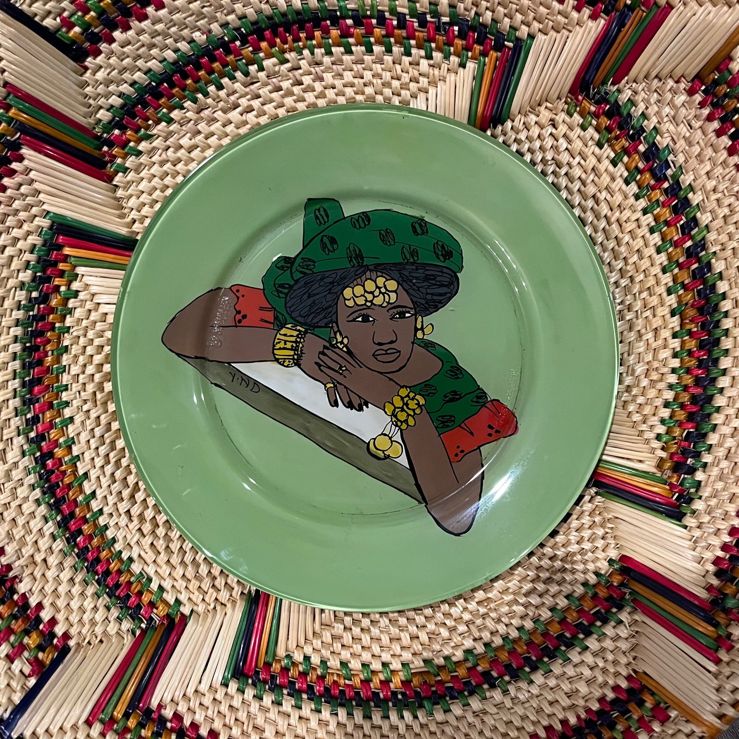 Senegalese Glass Plate
