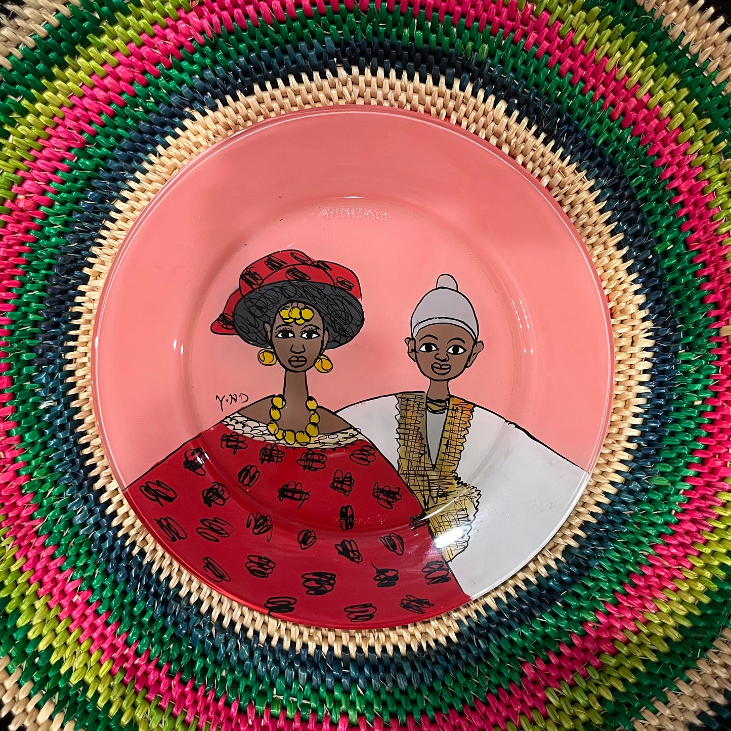 Senegalese Glass Plate