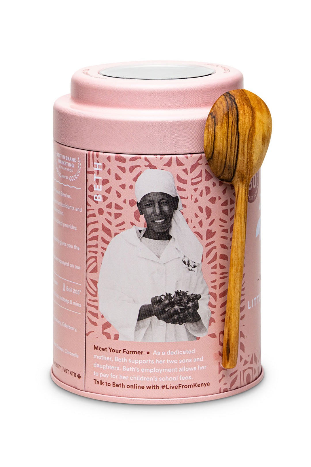 JusTea Little Berry Hibiscus Loose Leaf Tea
