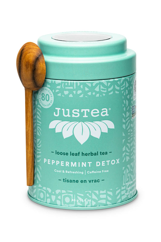 JusTea Peppermint Detox Loose Leaf Tea
