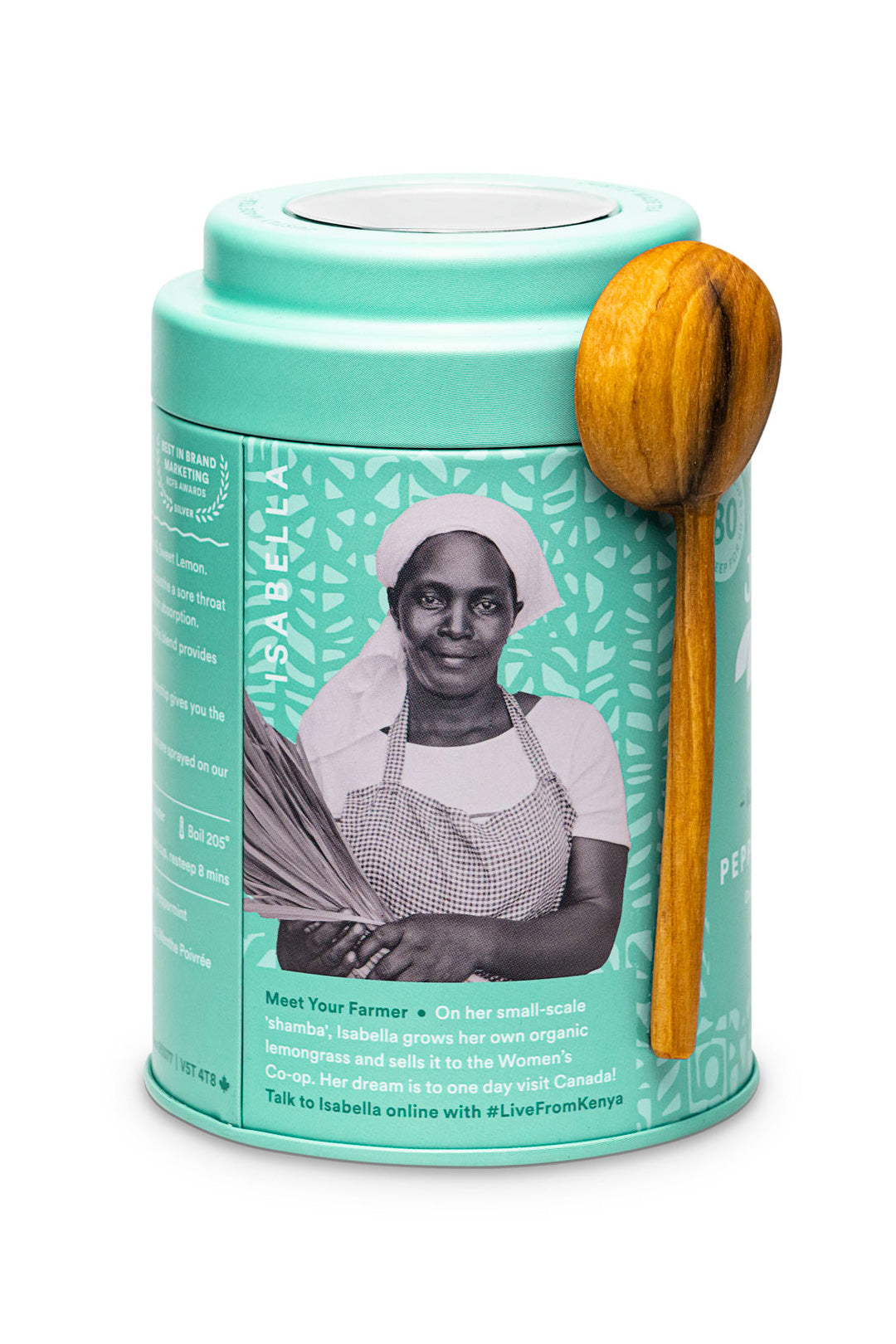 JusTea Peppermint Detox Loose Leaf Tea