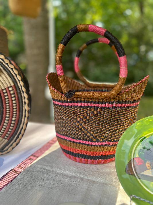 Colorful Petite Woven Shopper from Ghana