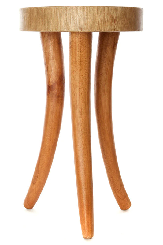 Wood Tusk Accent Table / Stool