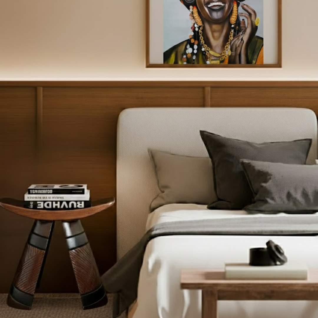 Tekura Striped Stool