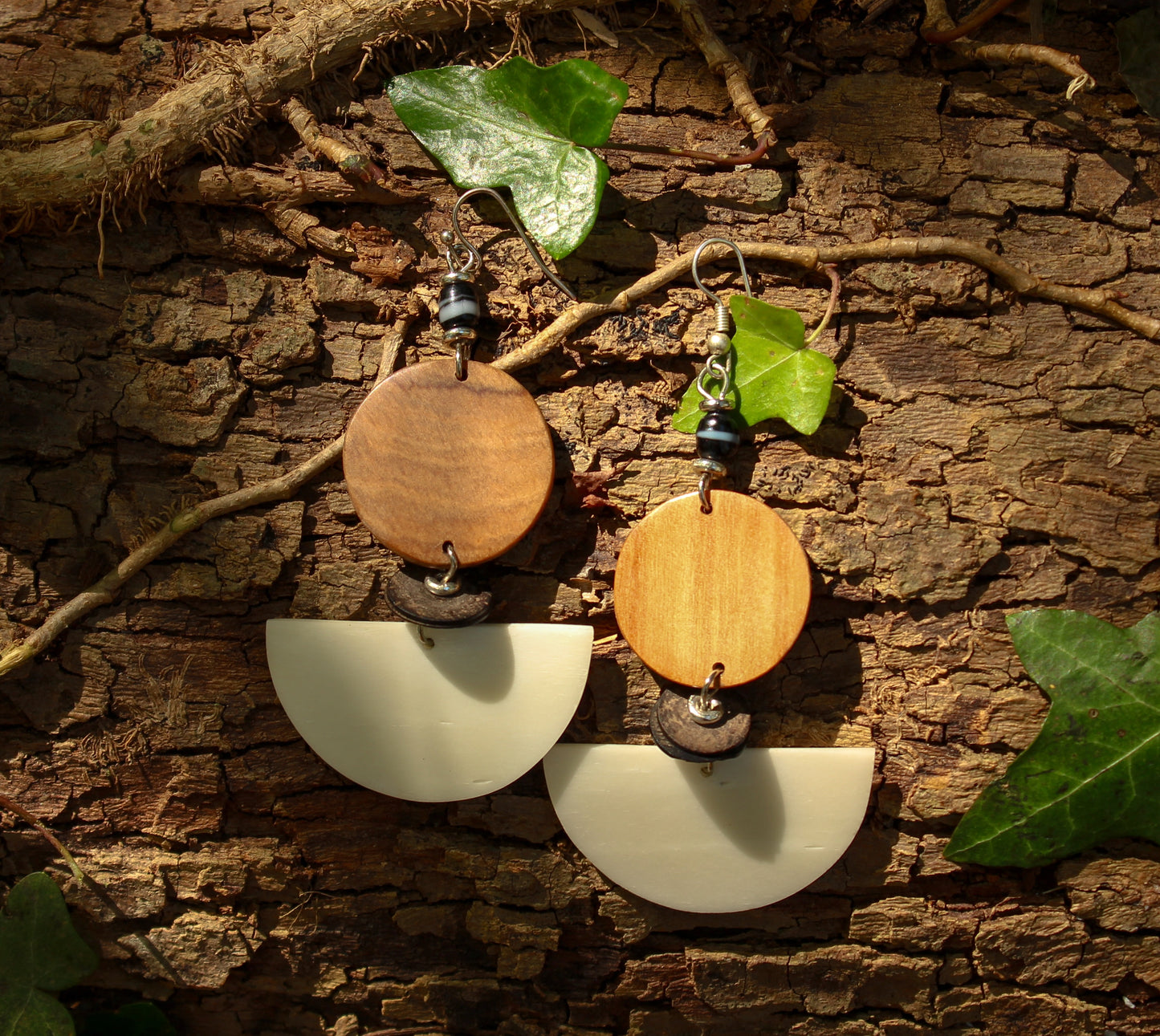 Half Moon Bone Earrings