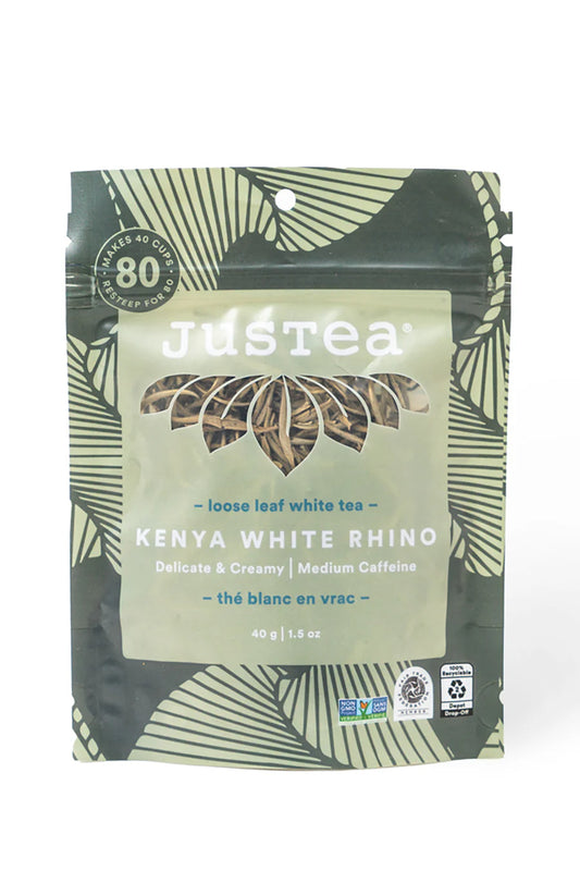 JusTea Kenya White Rhino Loose Leaf Tea