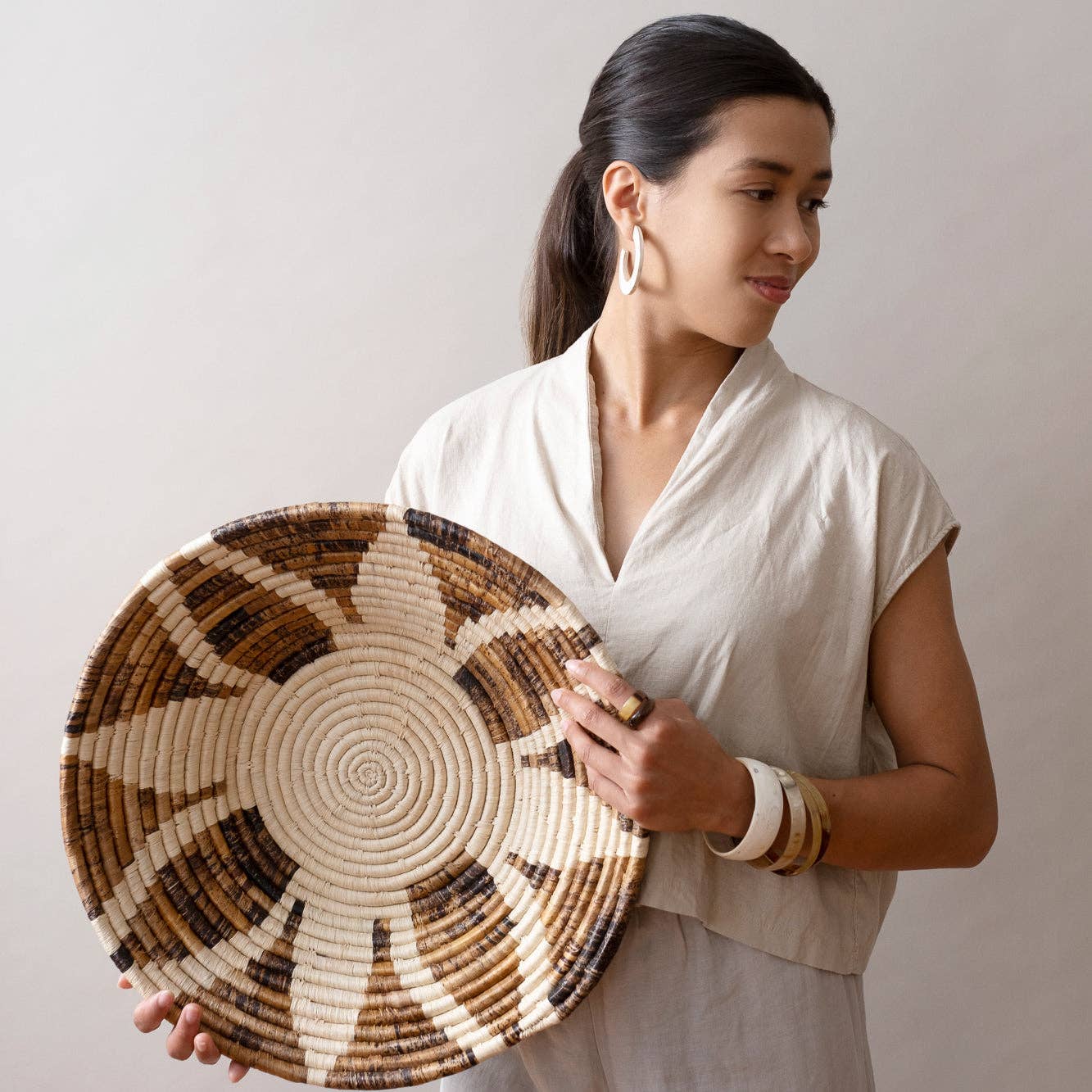 MAADILI COLLECTIVE - Horn Bangle - Wide