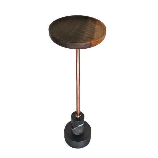 Ari Black Marble Drink Table