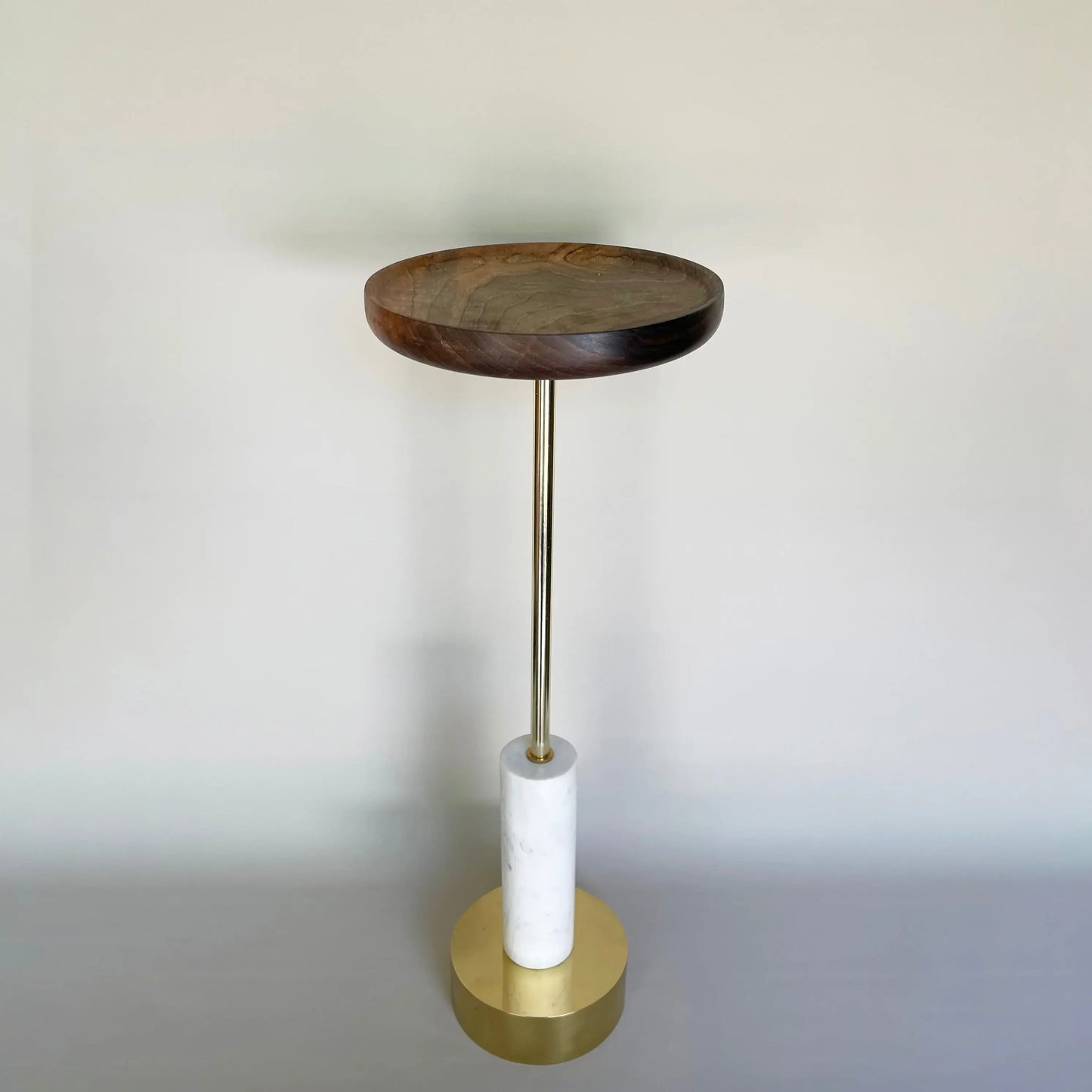 Ari White Marble Drink Table