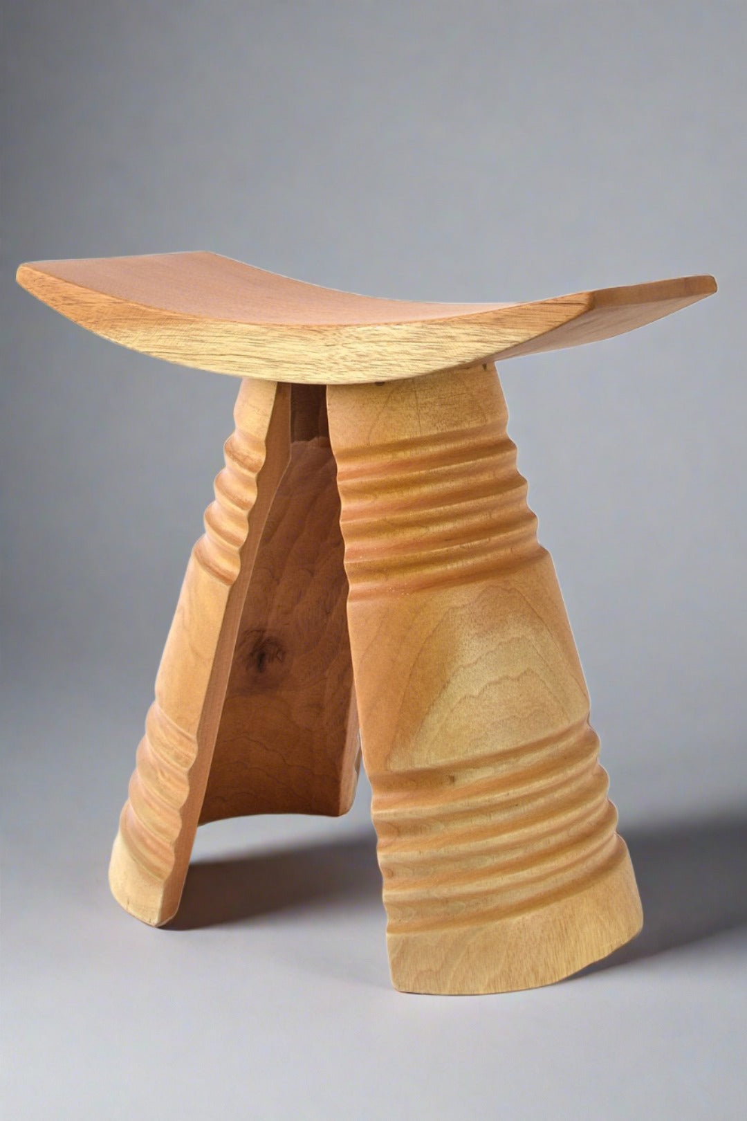 Wakandan African Wood Ring Stool