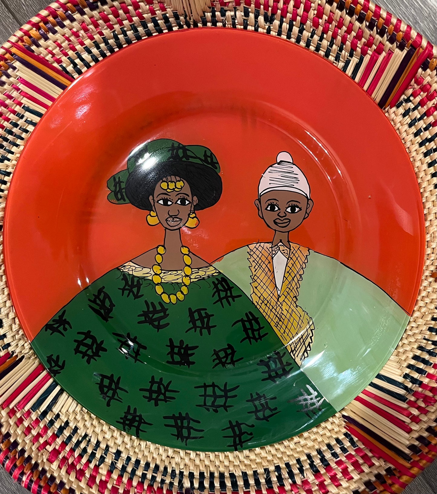 Senegalese Glass Plate