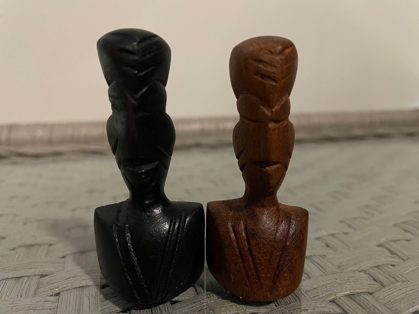 Handmade African Teak Tribal Chess Set