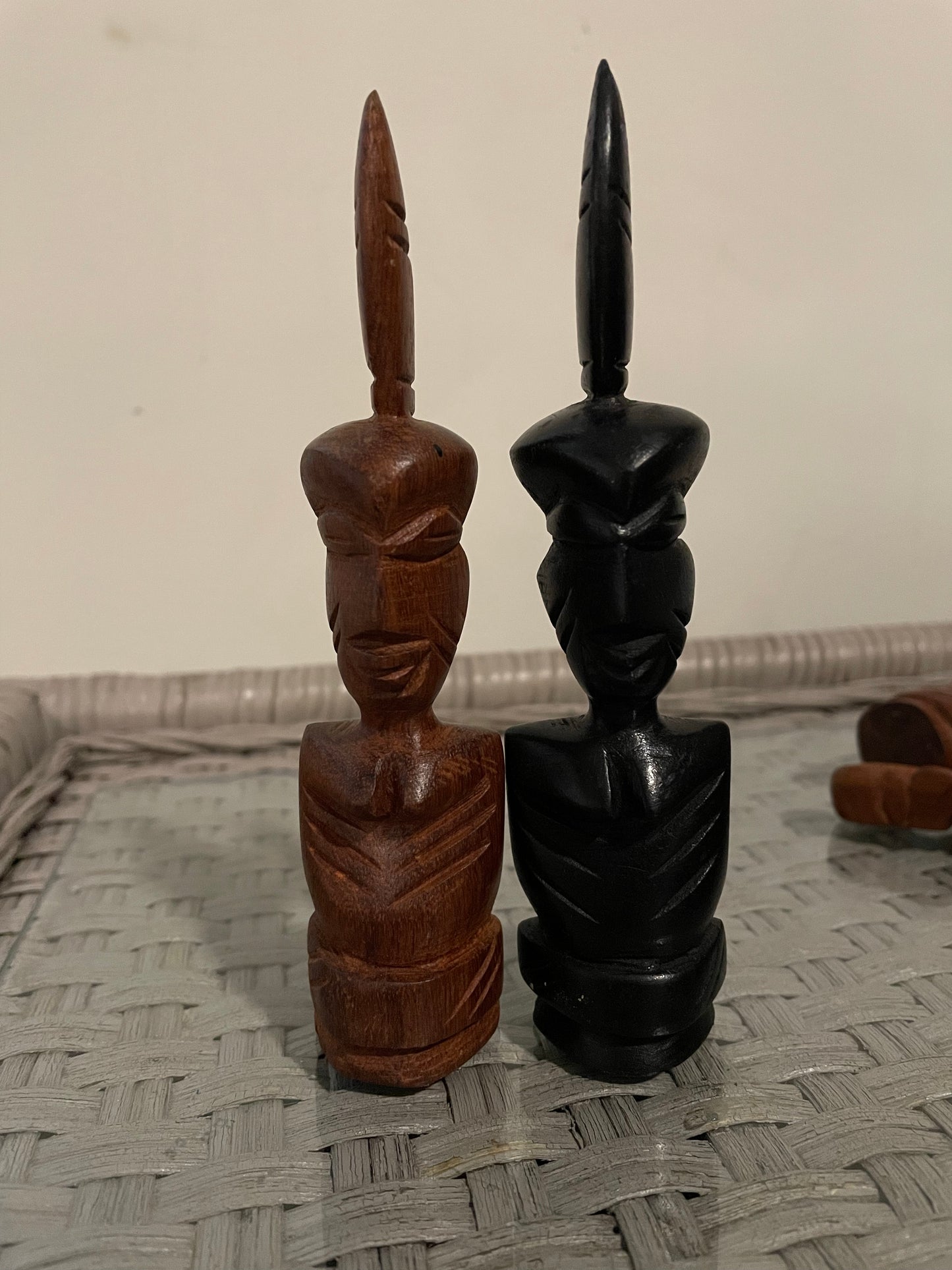 Handmade African Teak Tribal Chess Set